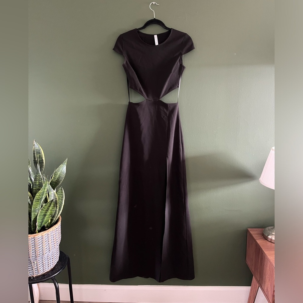 Room Service cut out dress with slit